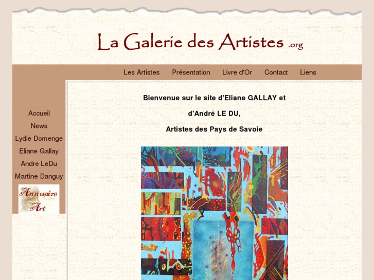 www.lagaleriedesartistes.net