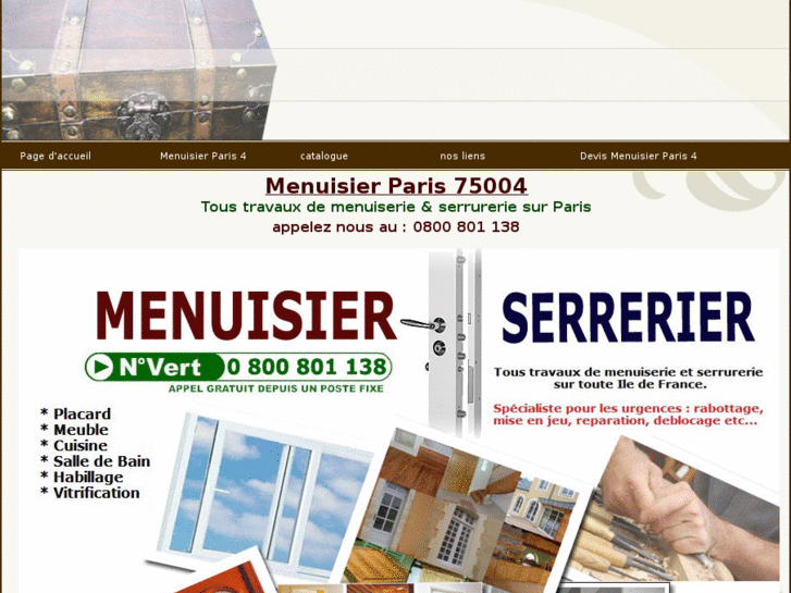 www.menuisierparis4.net