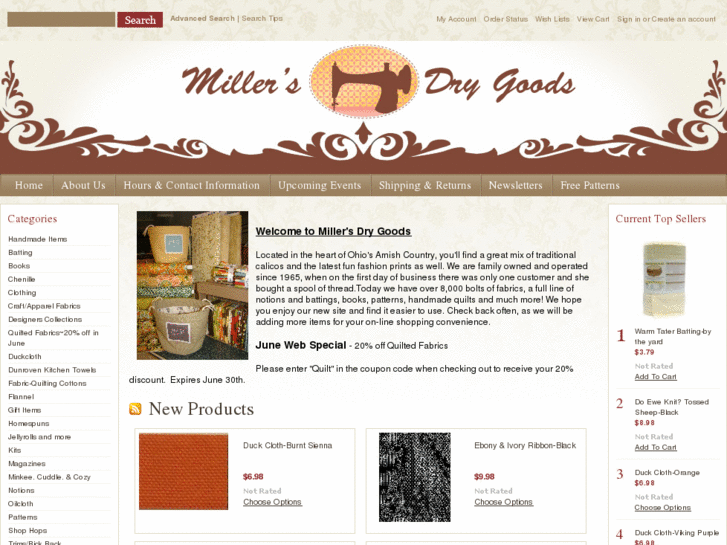 www.millersdrygoodsandfabrics.com