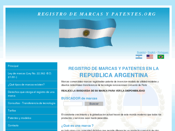 www.registrodemarcasypatentes.org