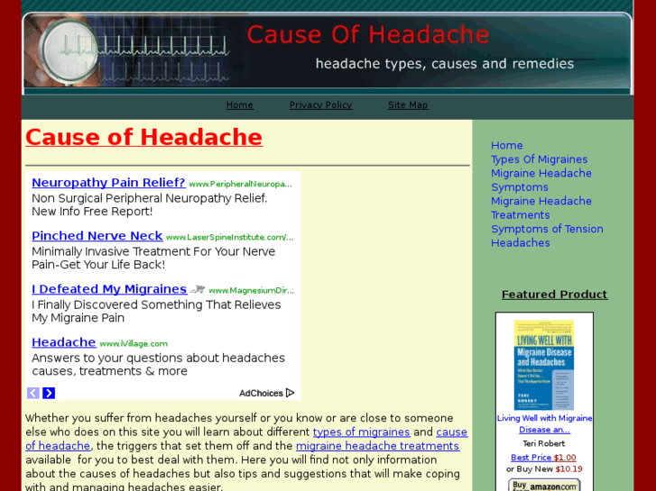 www.cause-of-headache.com