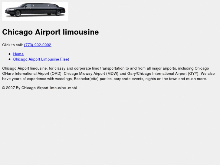 www.chicagoairportlimousine.mobi