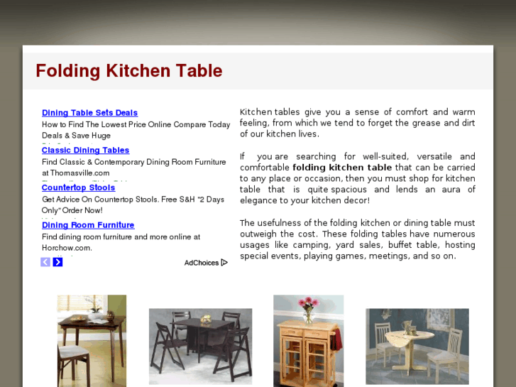 www.foldingkitchentable.com