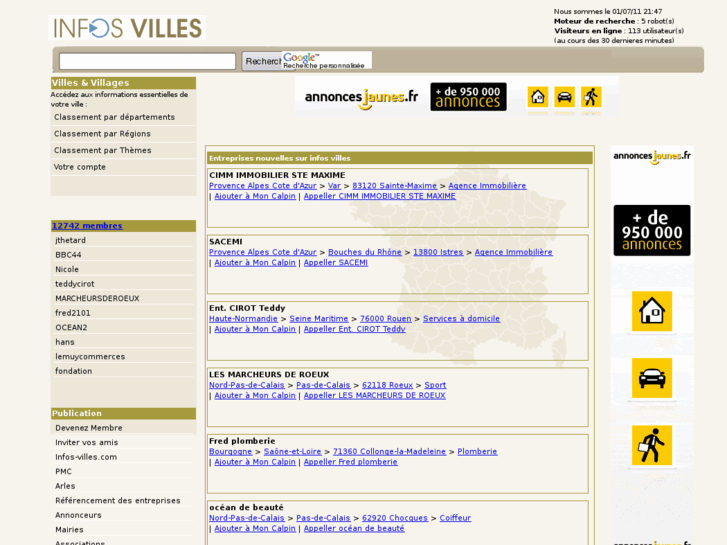 www.infos-villes.com