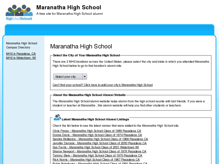 www.maranathahighschool.net