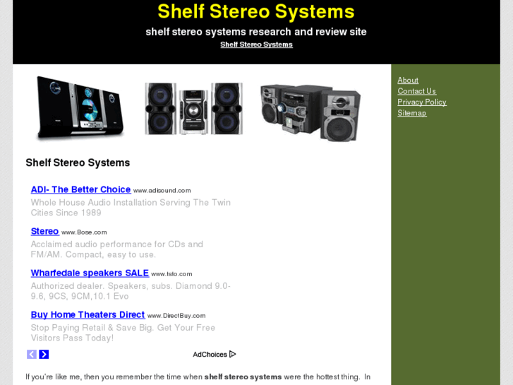 www.shelfstereosystems.org