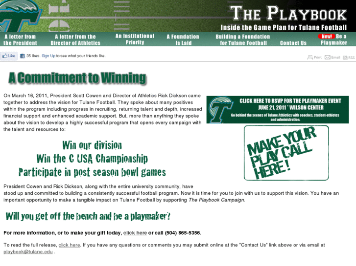 www.tulaneplaybook.com