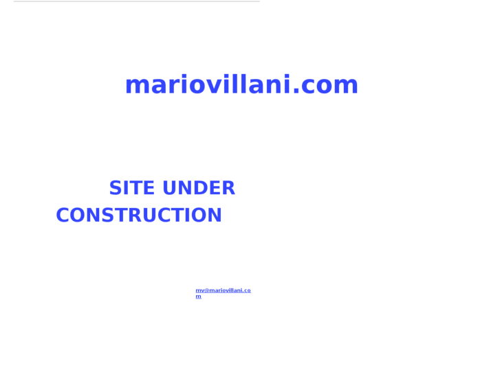 www.mariovillani.com