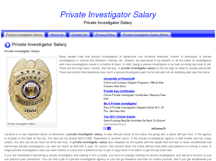 www.privateinvestigatorsalary.org