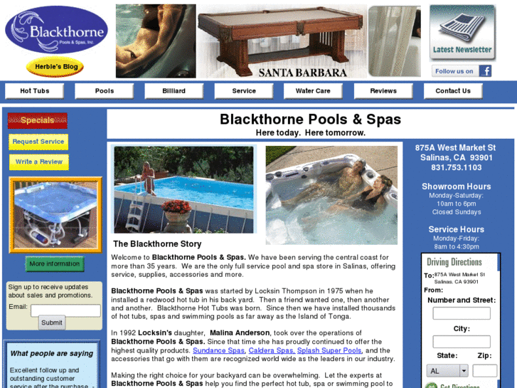 www.blackthornespas.com