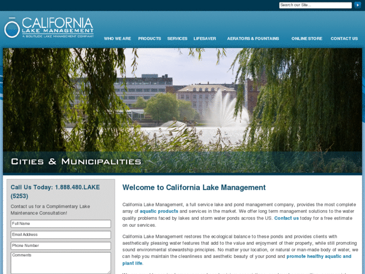 www.californialakemanagement.com