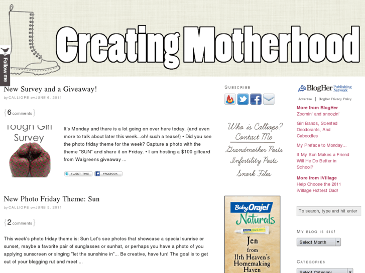 www.creatingmotherhood.com