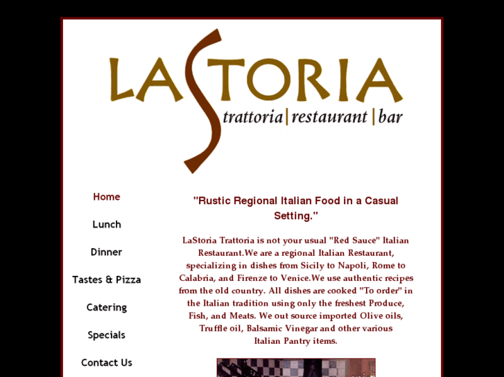 www.lastoriatrattoria.com