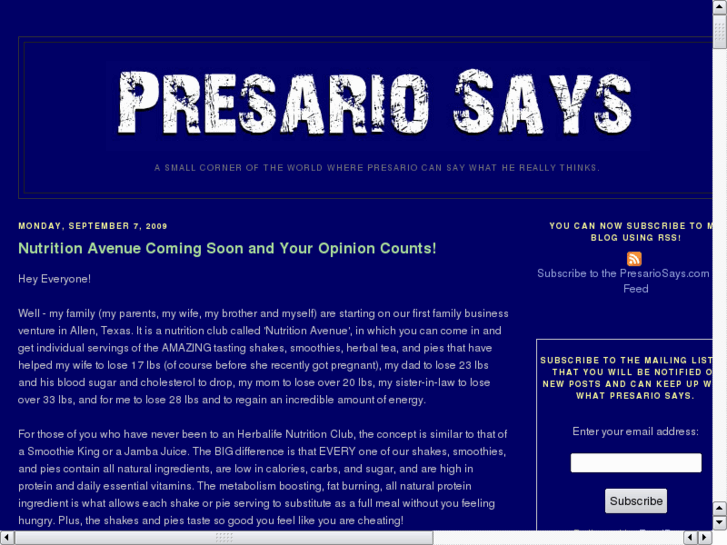 www.presariosays.com