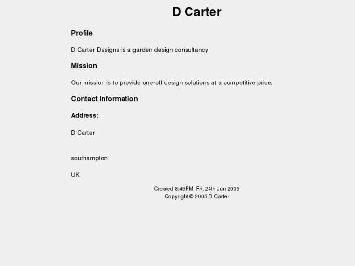 www.dcarterdesigns.com