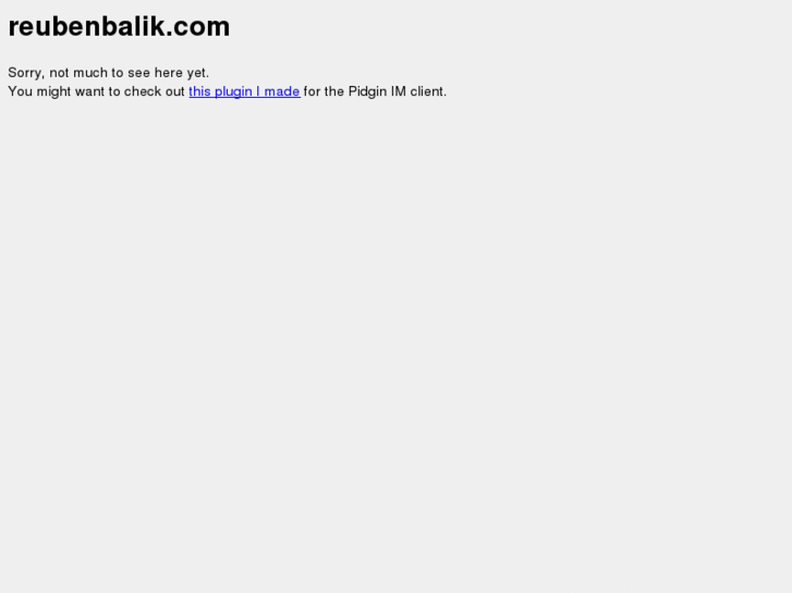 www.reubenbalik.com