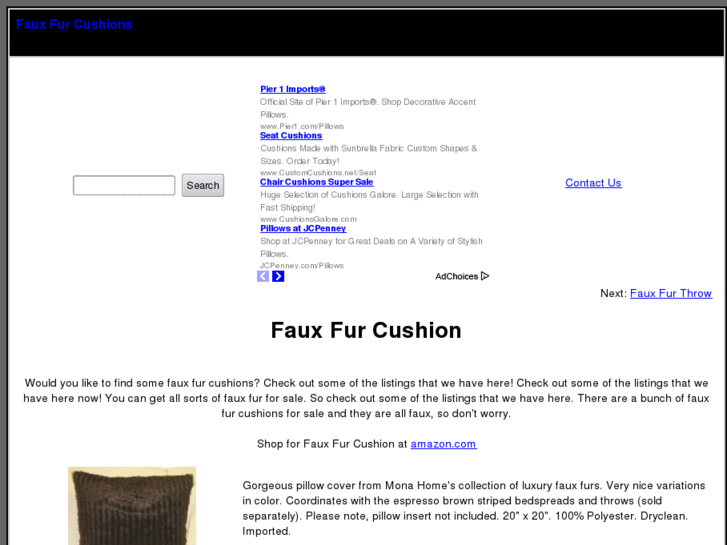 www.fauxfurcushions.com