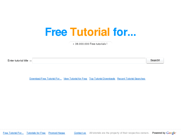 www.free-tutorial-for.me