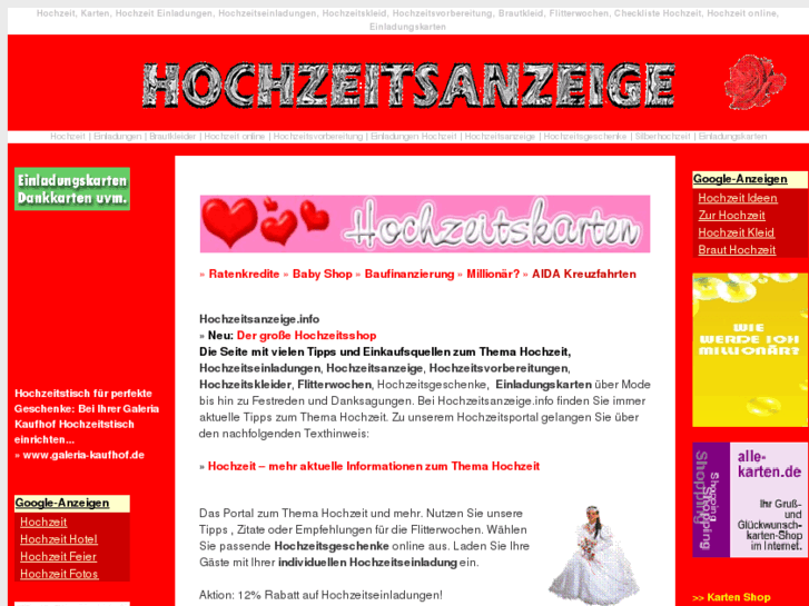 www.hochzeitsanzeige.info