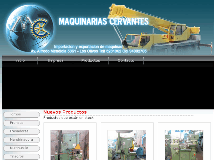 www.maquinariascervantes.com