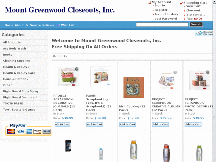 www.mountgreenwoodcloseouts.com