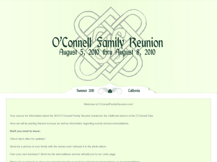 www.oconnellfamilyreunion.com