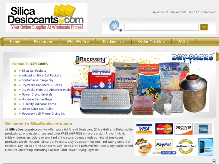 www.silicadesiccants.com