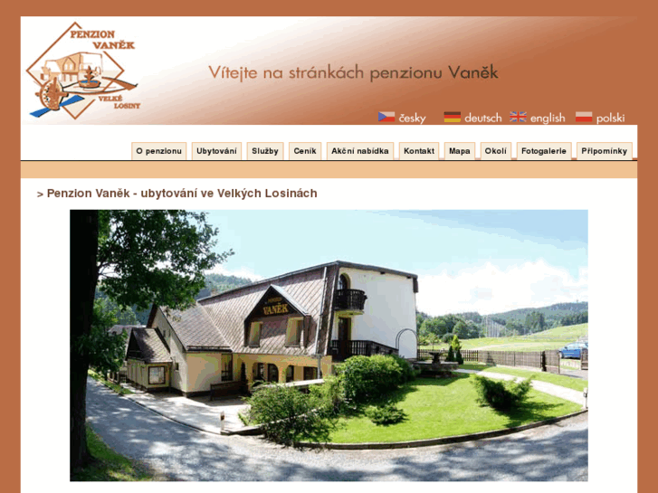 www.penzion-losiny-ubytovani-hotel.com