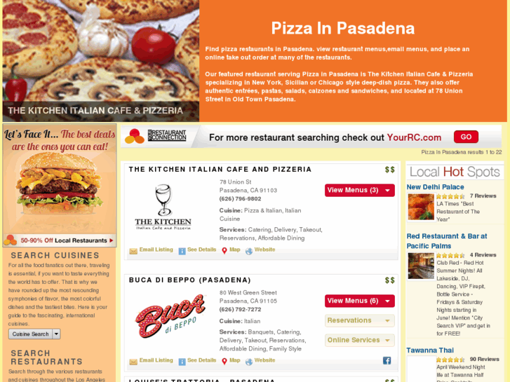 www.pizzainpasadena.com