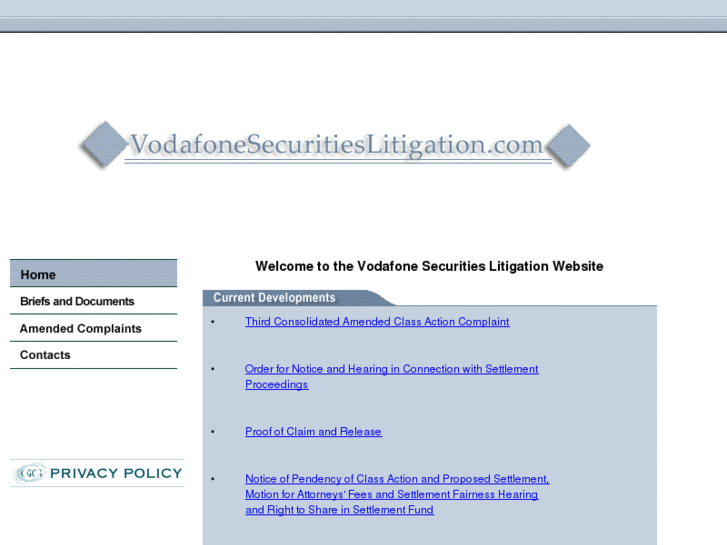 www.vodafonesecuritieslitigation.com