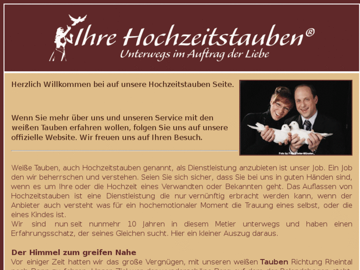 www.weissetauben.biz