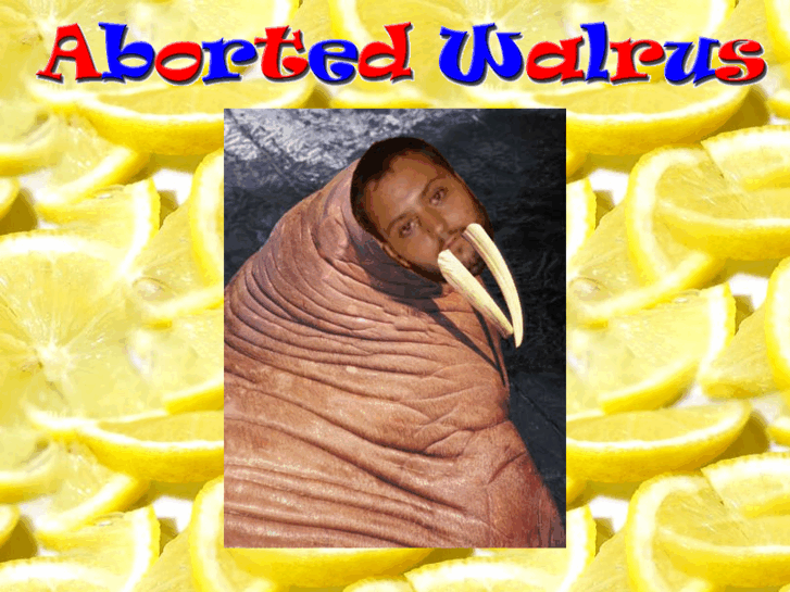 www.abortedwalrus.com