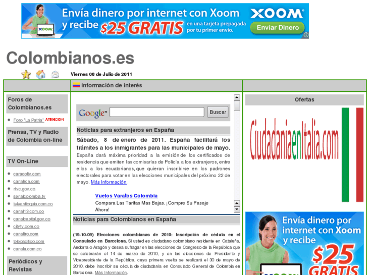 www.colombianos.es