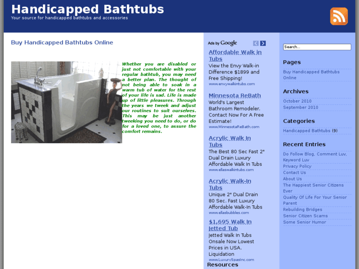 www.handicappedbathtubs.org