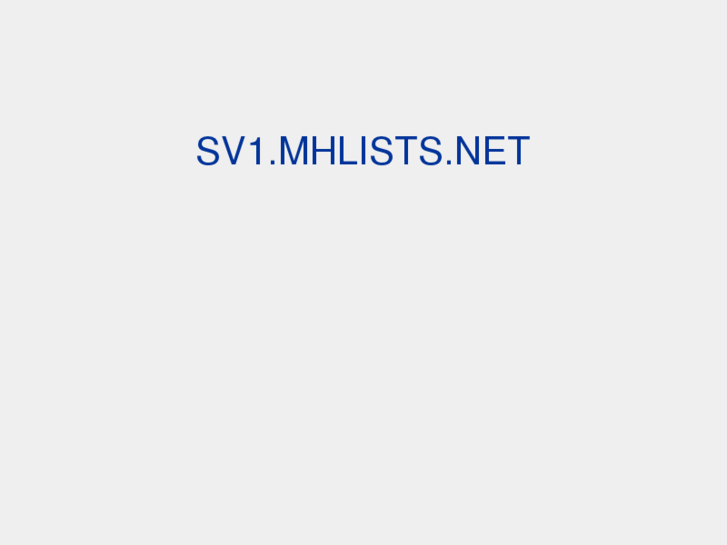 www.mhlists.net