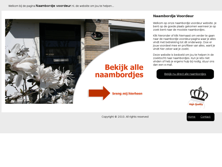 www.naambordjevoordeur.nl