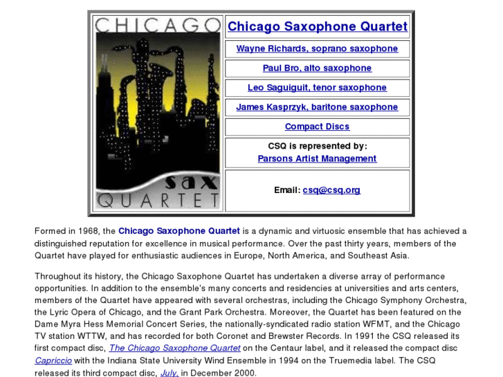 www.chicagosaxophonequartet.com