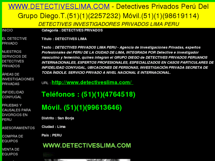 www.detectiveslima.com