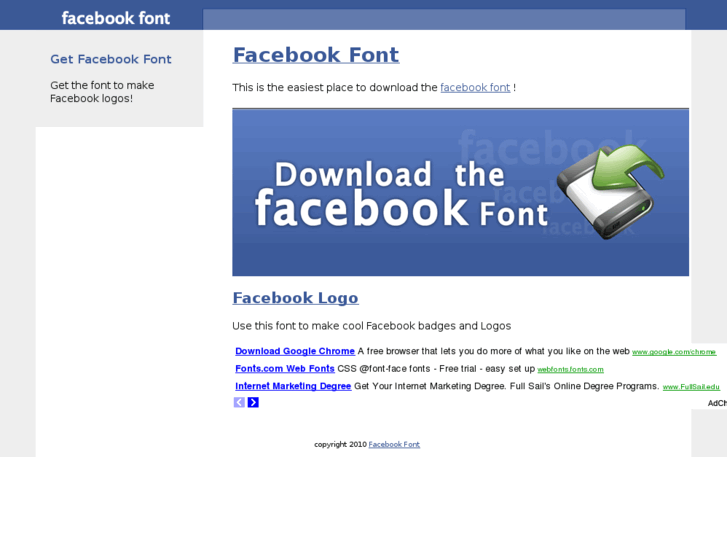 www.facebookfont.com