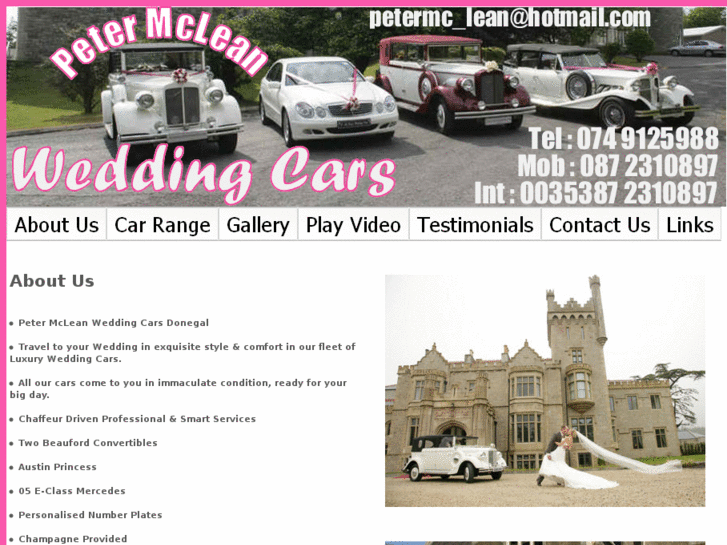 www.pmcleanweddingcars.com