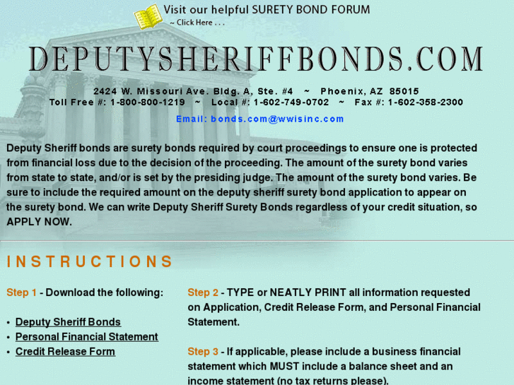 www.deputysheriffbonds.com