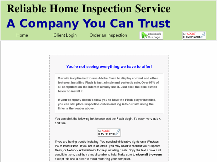 www.reliablehomeinspectionservice.com