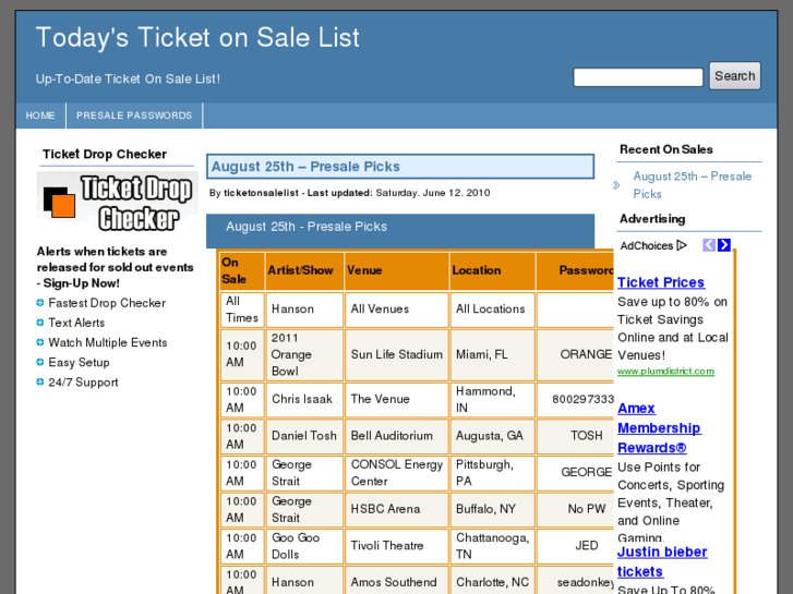 www.ticketonsalelist.com