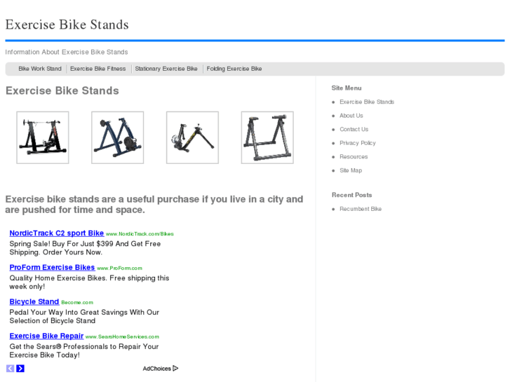 www.exercisebikestands.com