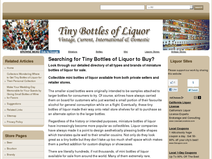 www.tinybottlesofliquor.com