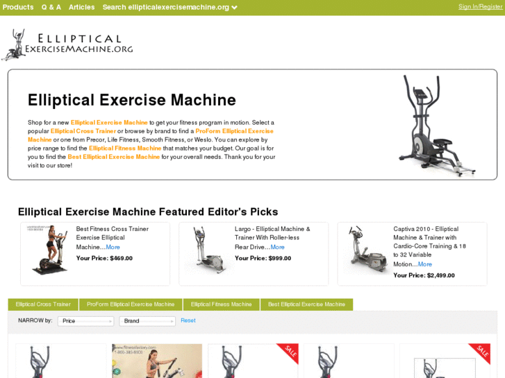 www.ellipticalexercisemachine.org