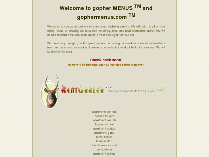 www.gophermenus.com