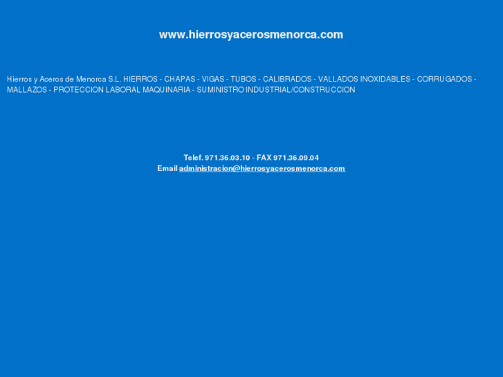 www.hierrosyacerosmenorca.com