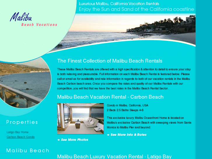 www.malibubeachrentals.net