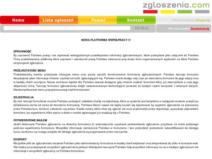 www.zgloszenia.com